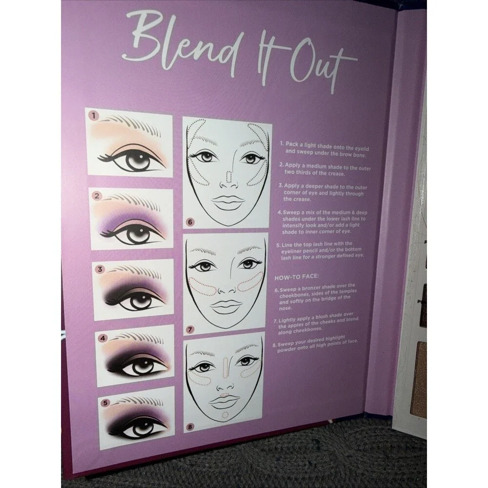 PROFUSION Beauty Book Eye & Face Set 25 Shadows 1 Highlighter 1 Blush 1 Bronzer